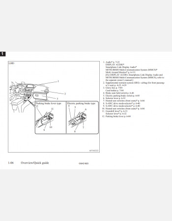 mitsubishi eclipse cross 2017 - 2018  owners manual